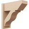 Ekena Millwork 8-in W x 20-in D x 20-in H Funston Slat Rough Cedar Woodgrain TimberThane Outlooker, Primed Tan OUTUR080X20X20FST24RCPR - alternate 1